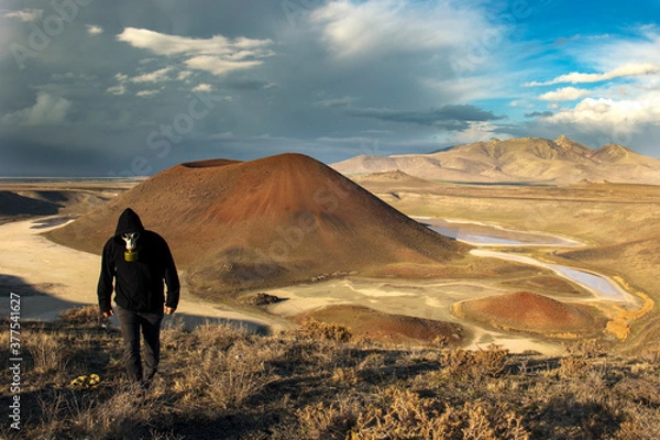 Obraz landscape with a volcano