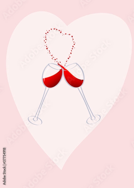 Fototapeta Wine glasses