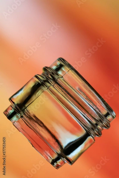 Obraz neck of a wine bottle on a reddish background