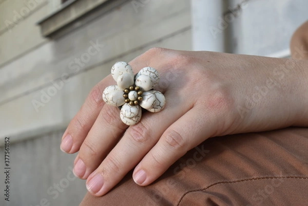 Obraz ring on the hands