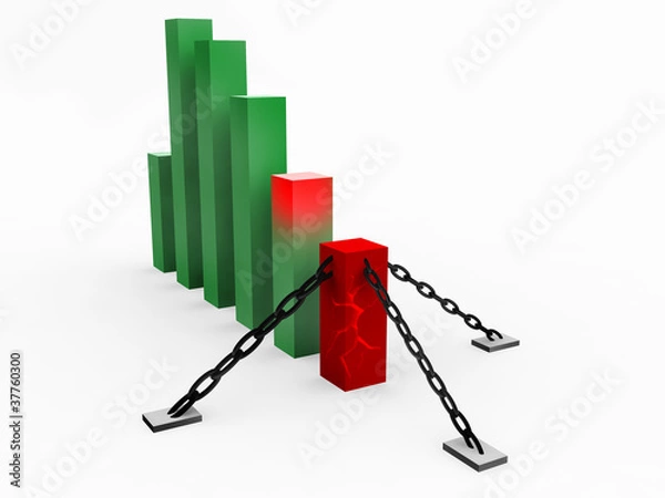 Obraz Business in trouble