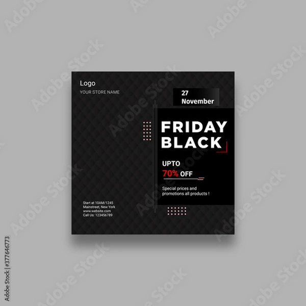 Obraz Black Friday banner design