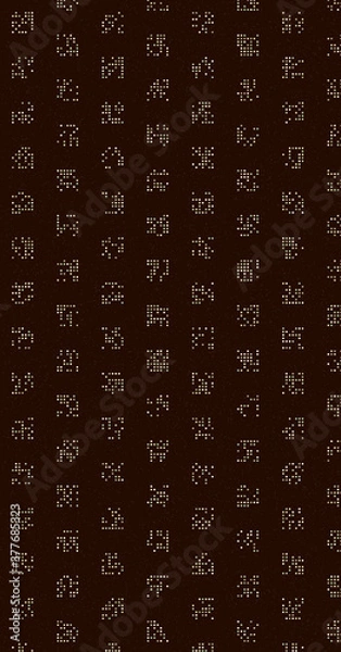 Fototapeta Abstract Color Halftone Dots generative art background illustration