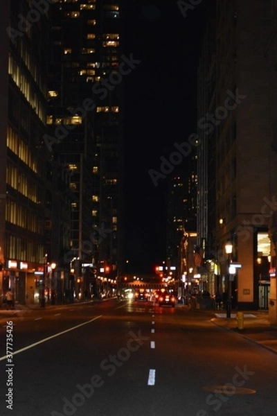 Fototapeta Luces - Ciudad