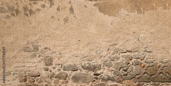 Obraz Presentation background concept if walls with copy space. Horizon