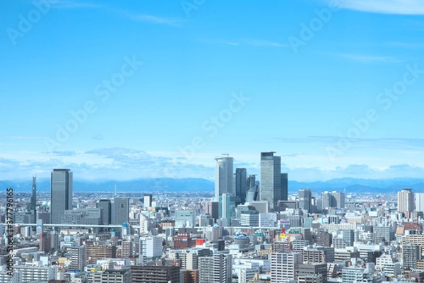 Obraz 名古屋駅周辺の高層ビル 愛知県 日本