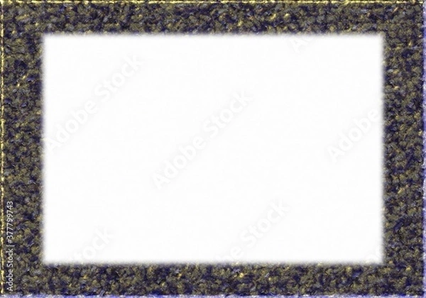 Fototapeta abstract empty white square with dark vintage frame 