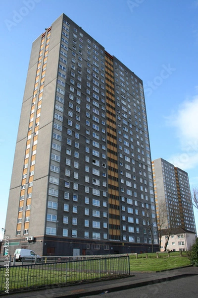 Obraz Tower block, Glasgow