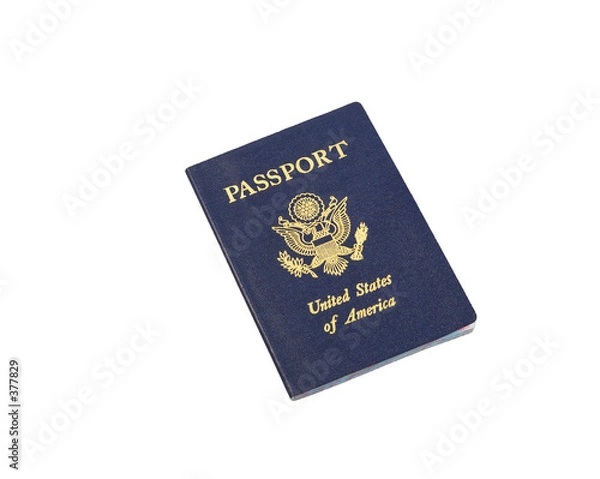 Fototapeta passport on white background