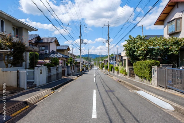 Obraz 住宅地　一戸建て　ベッドタウン　京都府木津川市