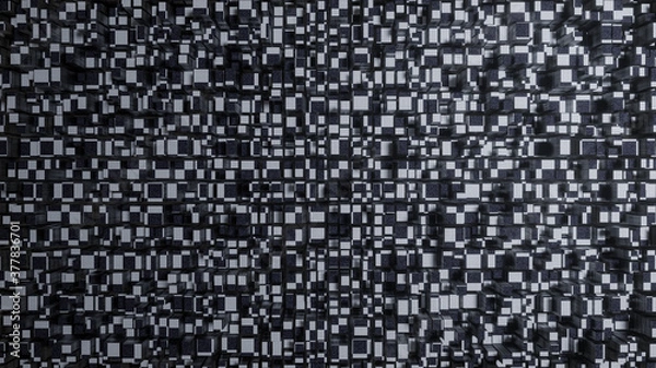 Obraz 3d abstract geometric background. 3D rendering illustration.