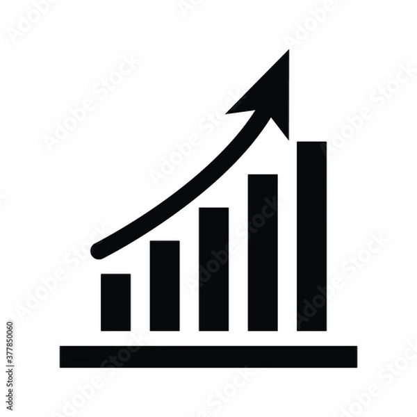 Fototapeta Profit Monitor vector icon for web design