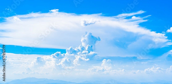 Fototapeta ~ 日本の夏 ~ 東京と入道雲と青空