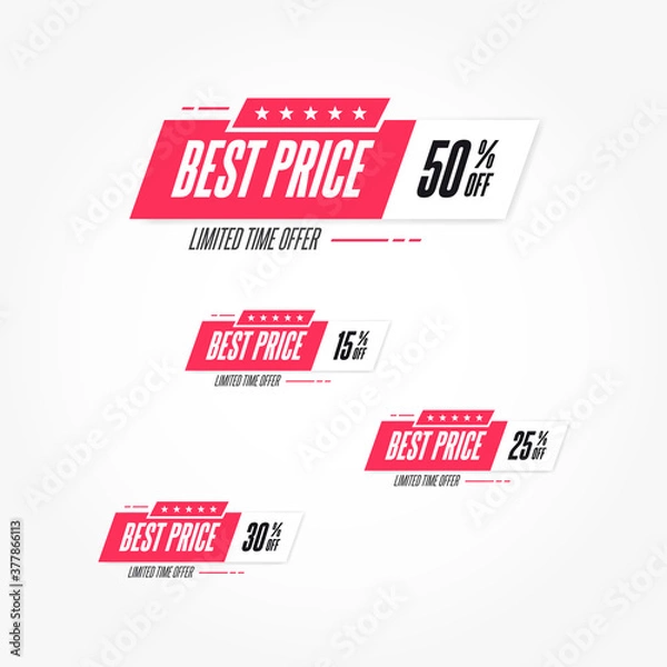 Obraz Best Price % Off Shopping Labels