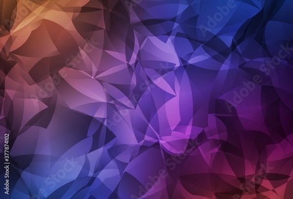 Fototapeta Light Blue, Red vector gradient triangles texture.