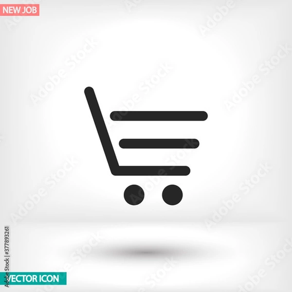 Fototapeta Basket vector icon , lorem ipsum Flat design
