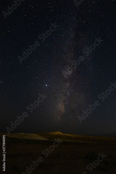 Obraz the milky way in the dark sky