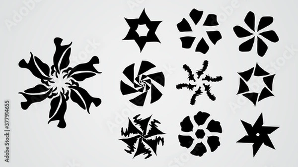 Obraz simple and minimalist logo set