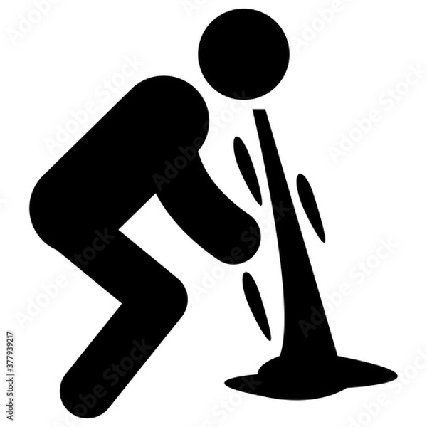 Fototapeta Vomiting Person