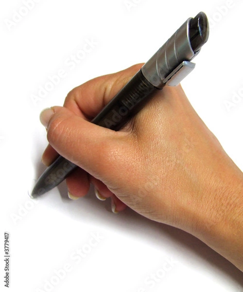Obraz Ręka z piórem