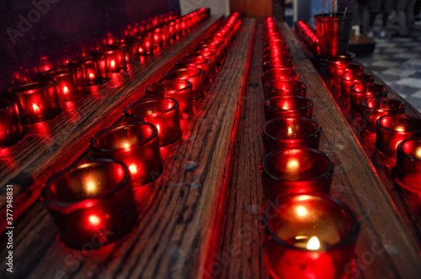Fototapeta Red Candles