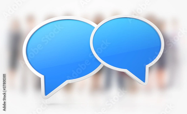 Obraz Chat or Speech symbols