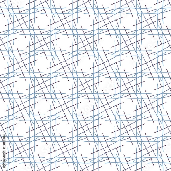 Fototapeta vector drawing consisting of thin linear elements. patterns, lattices, straight and rounded intersecting lines.