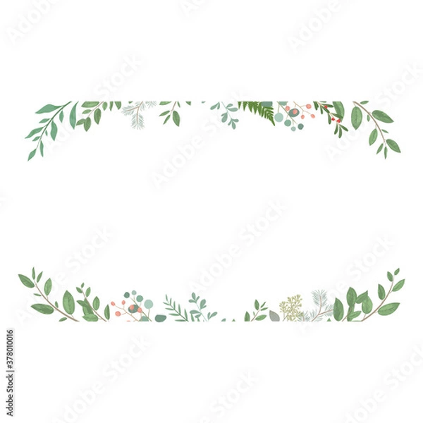 Obraz 葉　植物　新緑　緑　フレーム