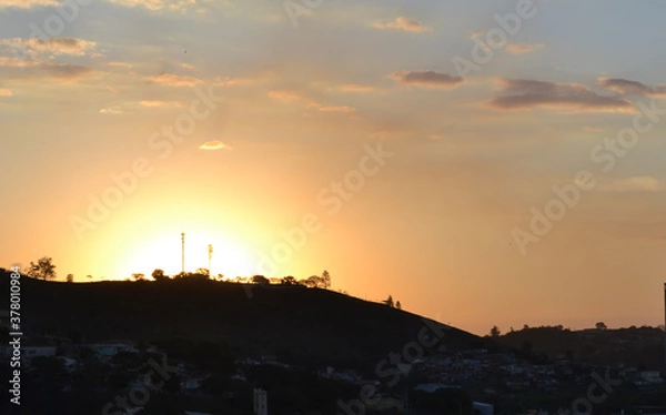 Obraz sunset in the mountains