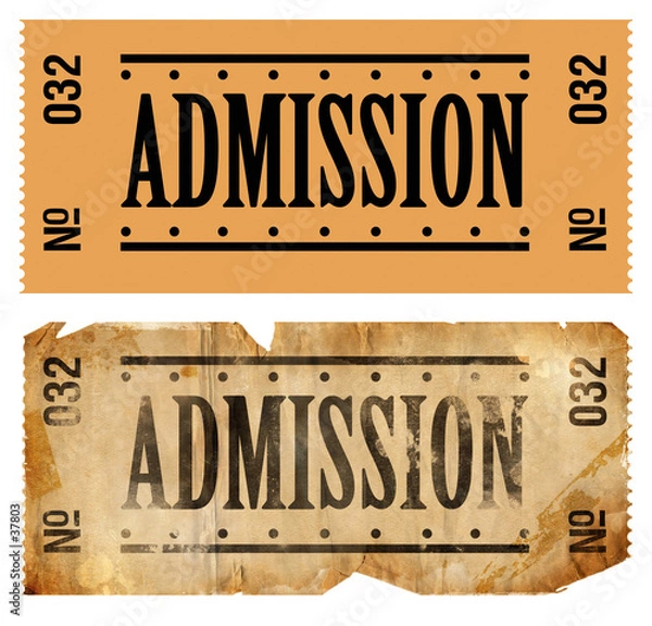 Obraz admissions ticket