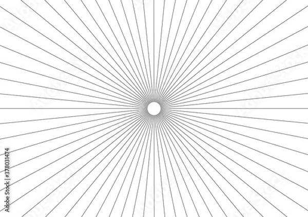 Fototapeta 集中線・放射線　ベクター背景素材