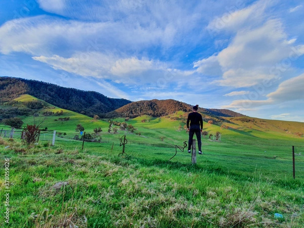 Fototapeta Victorian High Country on the way to Mt Hotham for a ski