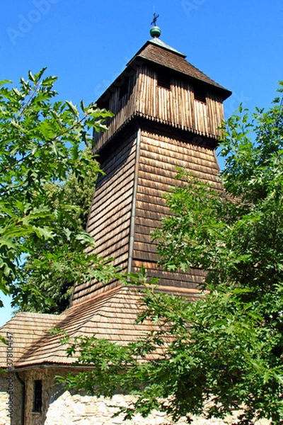 Fototapeta Sietesz, Markowa, Nowosielce, Parafia, Kościół, Zabudowa, Zabytek, Kościół, Skansen, Chata, Chłopska, Zagroda, 