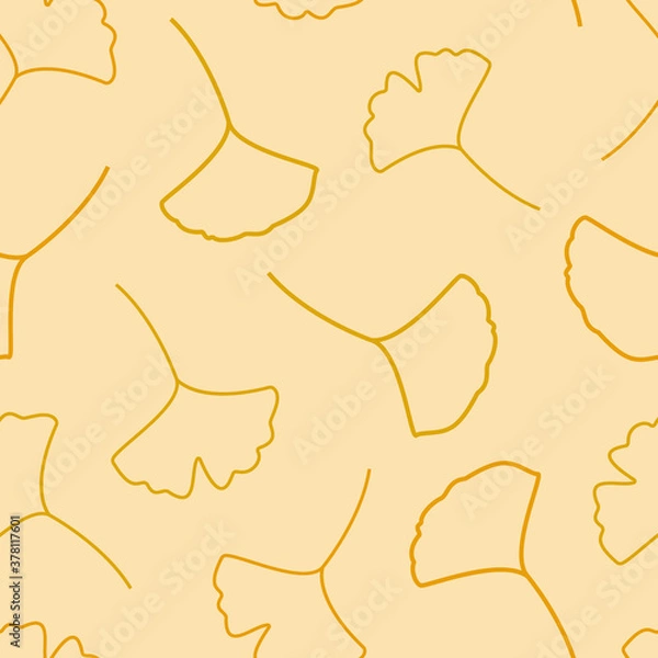 Obraz Fall Ginkgo Abstract Pattern