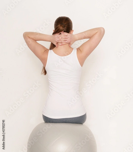 Obraz Übung mit Gymnastikball