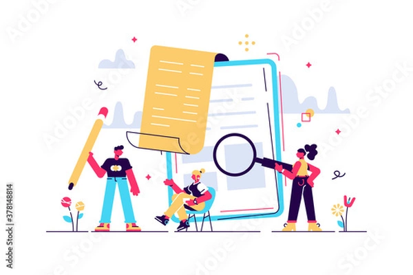 Obraz vector flat illustration, Banking, electronic