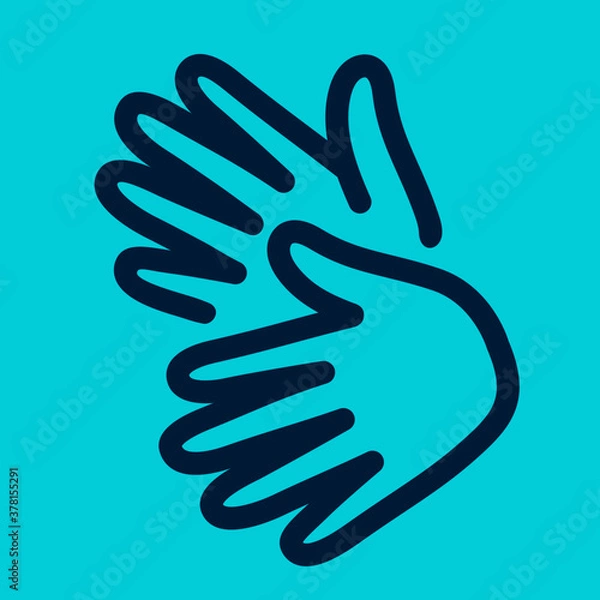 Fototapeta hands sign language 