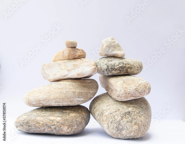 Fototapeta .Scales from a stone isolated on a white background.