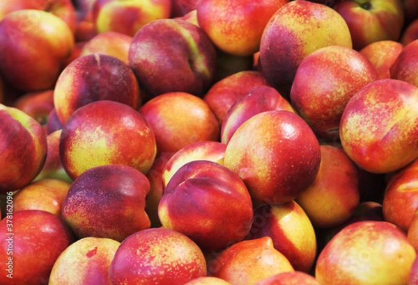 Obraz peaches on market