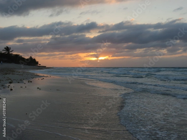 Obraz sunset over the beach