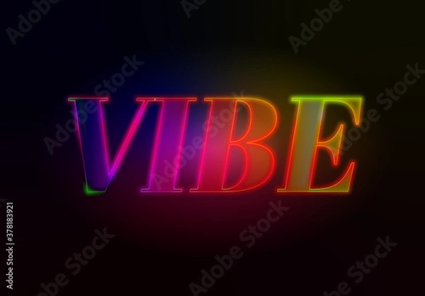 Obraz Wibrujący neonowy efekt tekstowy