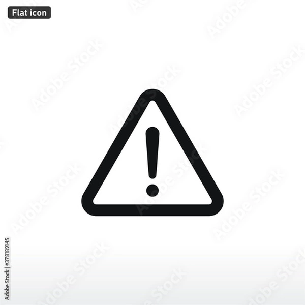 Obraz Attention icon vector . Warning sign