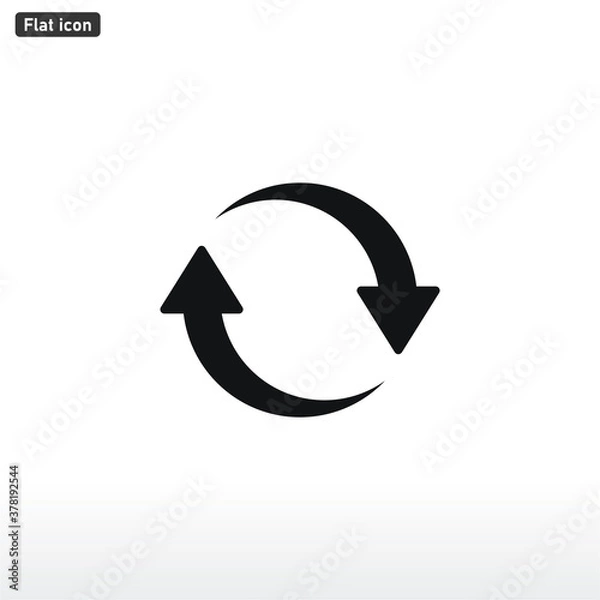 Fototapeta Update icon vector . Refresh sign . Reload