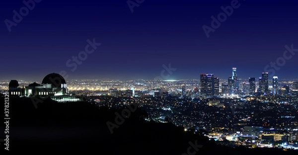 Obraz Los Angeles Above Griffith Observatory Los Angeles, California
