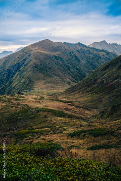 Fototapeta landscape with clouds