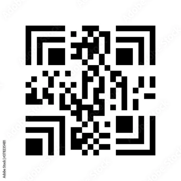 Fototapeta Abstract digital code scanner barcode template for social media