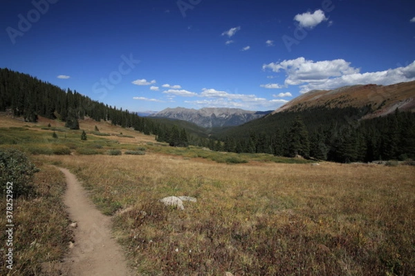 Obraz Looking down the valley towards Copper Mountain