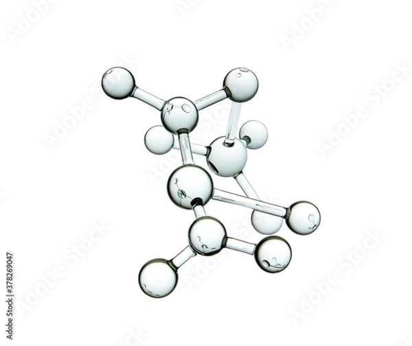 Obraz molecule or atom, Abstract structure for Science or medical background
