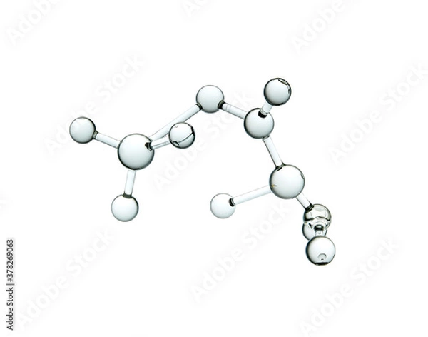 Obraz molecule or atom, Abstract structure for Science or medical background