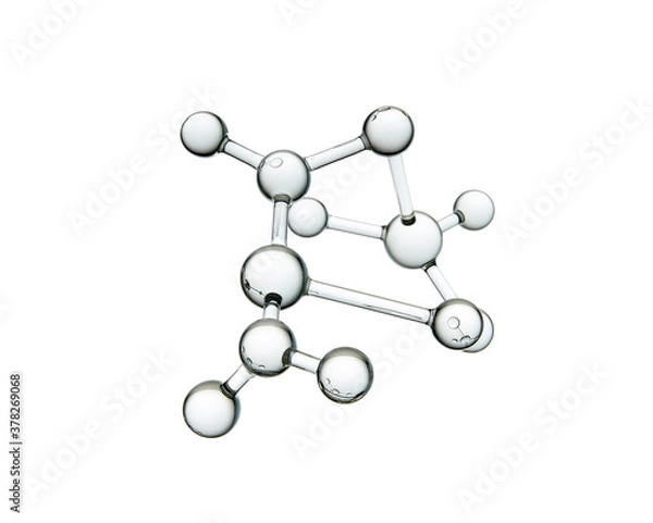 Obraz molecule or atom, Abstract structure for Science or medical background